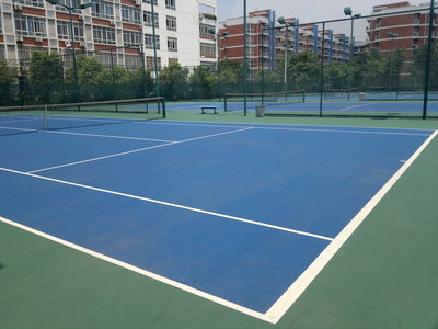 四川成都理工大学丙烯酸网球场