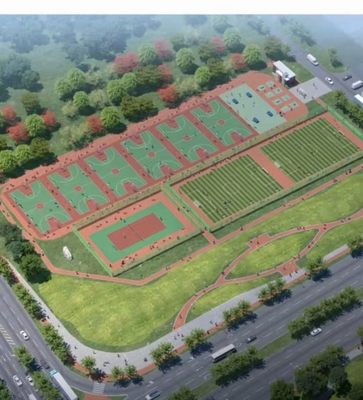 广东中山市翠亨新区体育健身广场